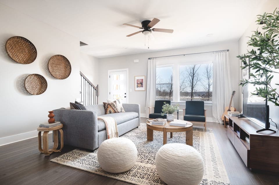 Chic and spacious interior.