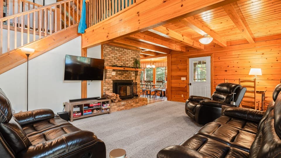 Cozy and spacious living area.