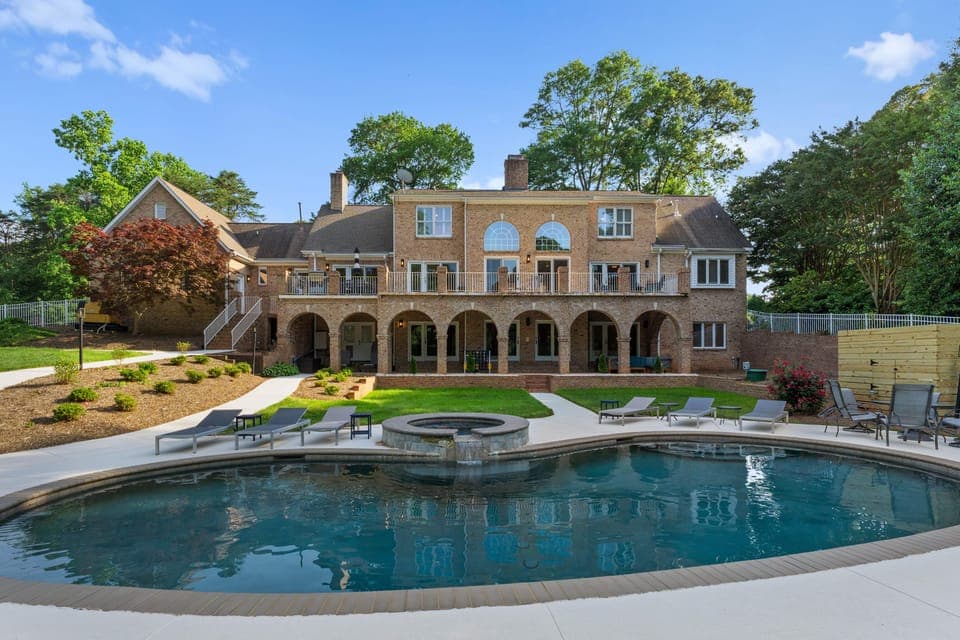 Outdoor covered sectional to enjoy poolside!