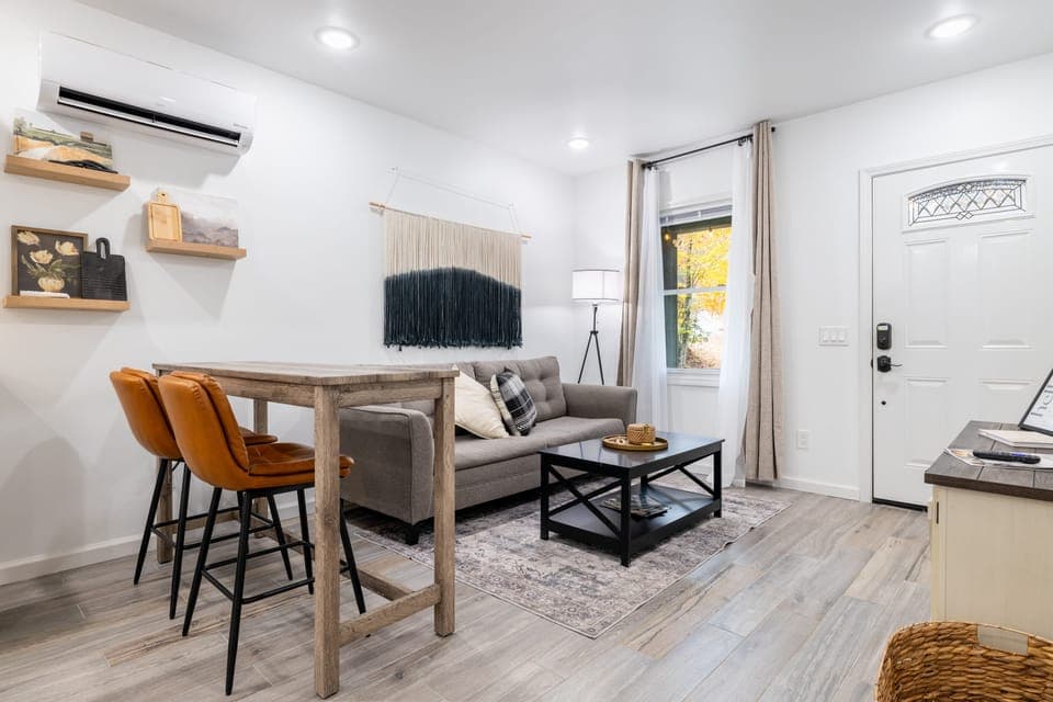 Bright and spacious interior.