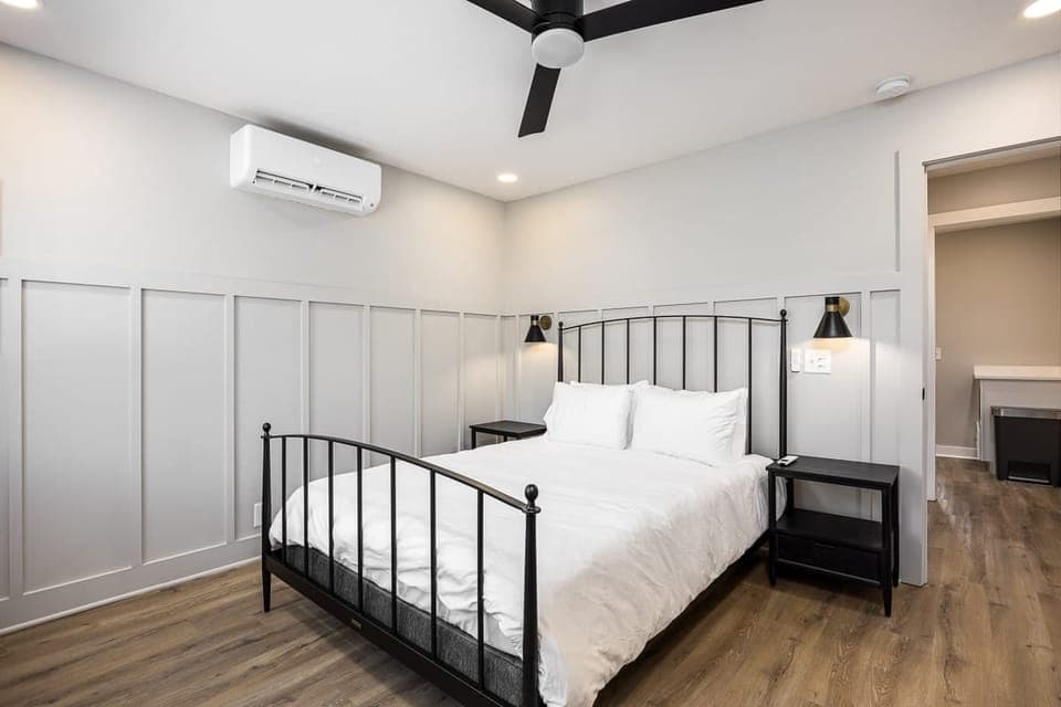 Spacious and comfortable bedding.