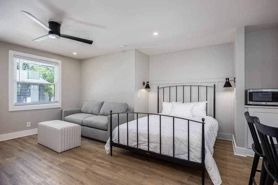 Spacious and comfortable bedding.