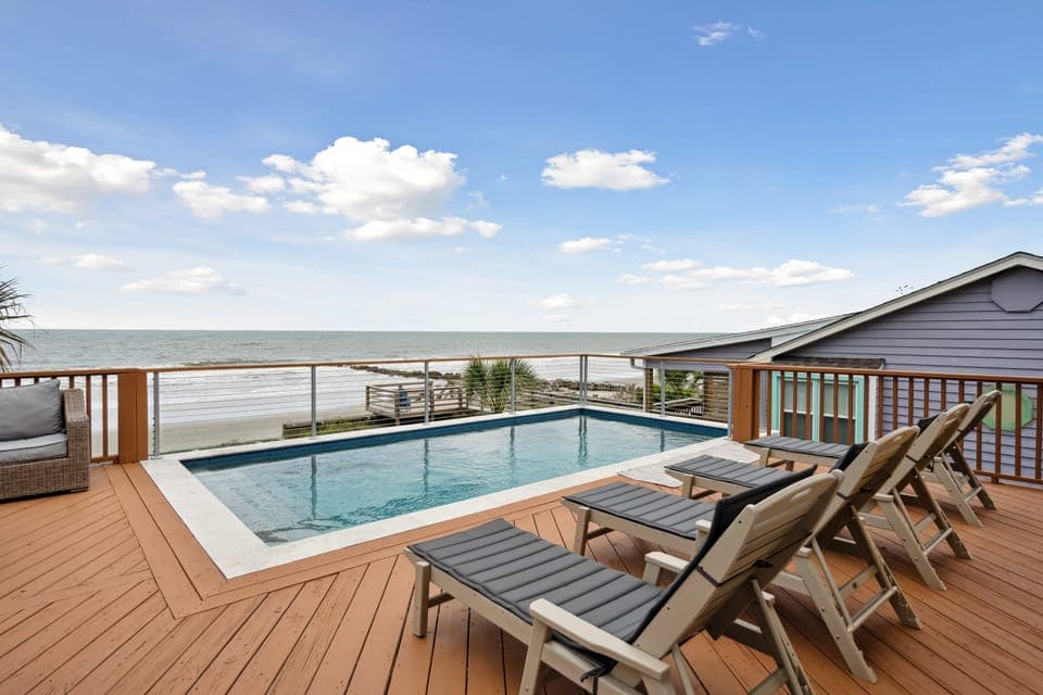 Spend your days lounging poolside.
