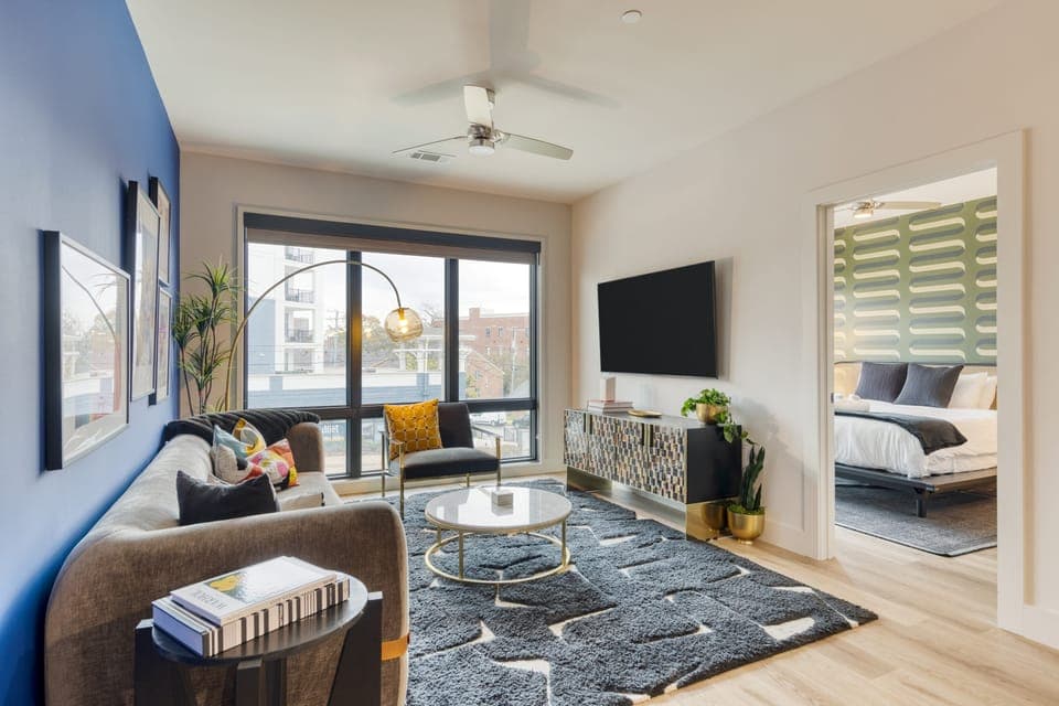 Stylish living area. (Whiskey River)