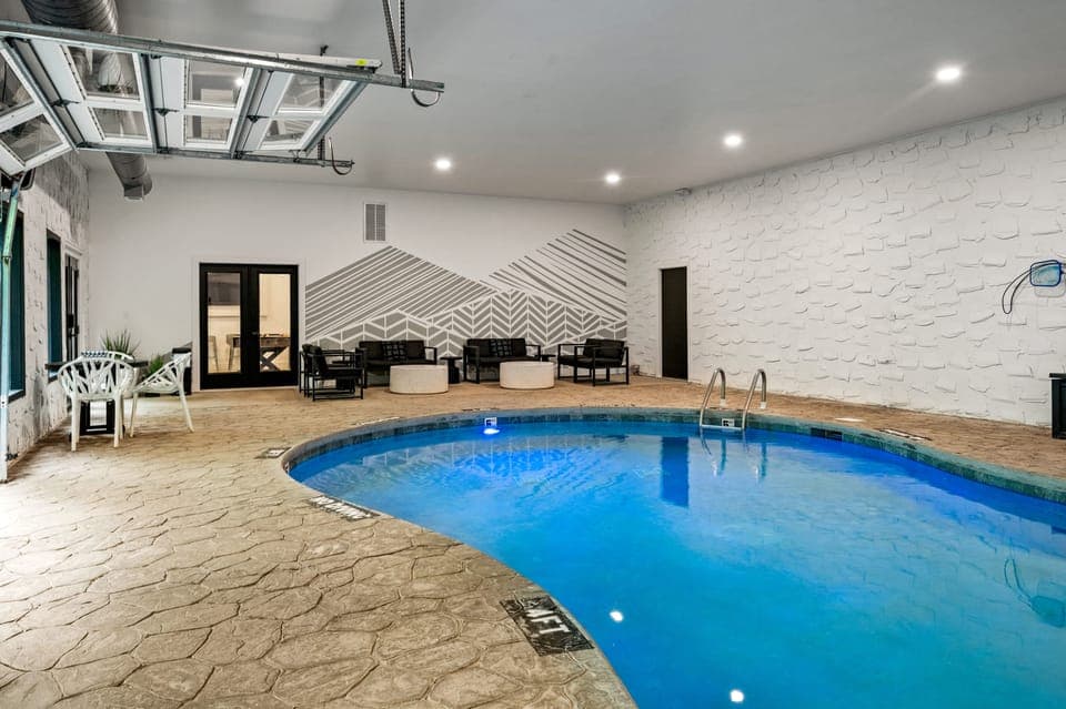 Shared indoor pool.