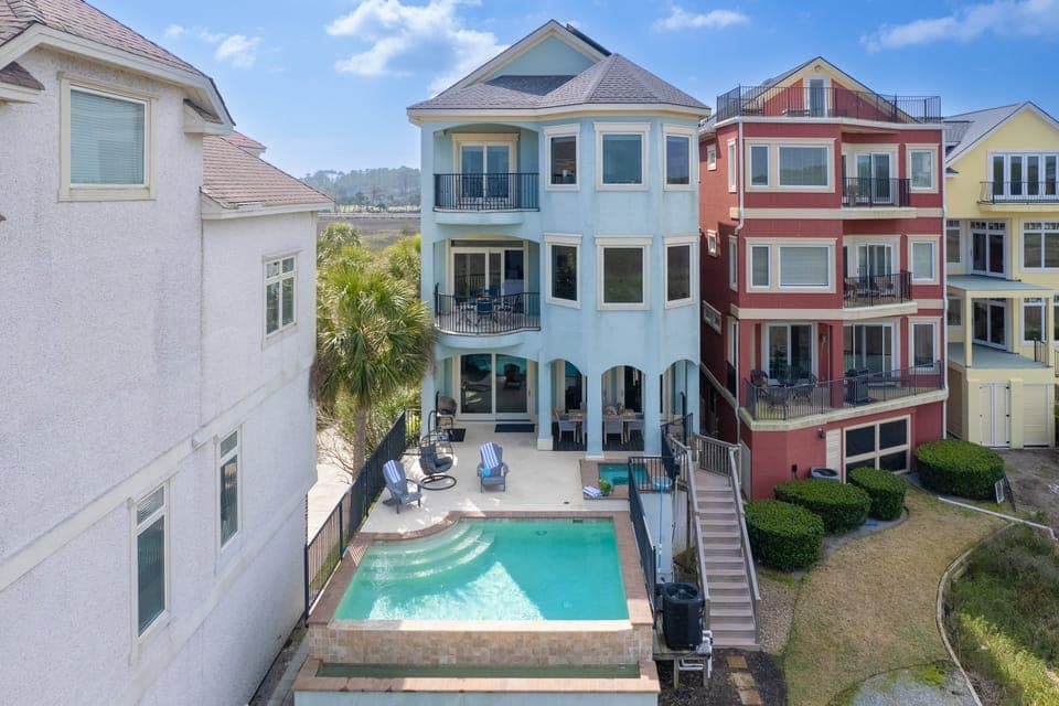 Spacious three-story Hilton Head home designed for groups. (Coastal Marsh)