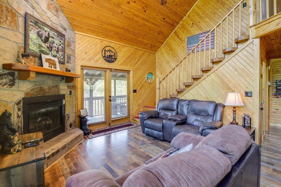 Views, Fire Pit + Game Room: Smoky Mountain Cabin Cabin in Sevier County