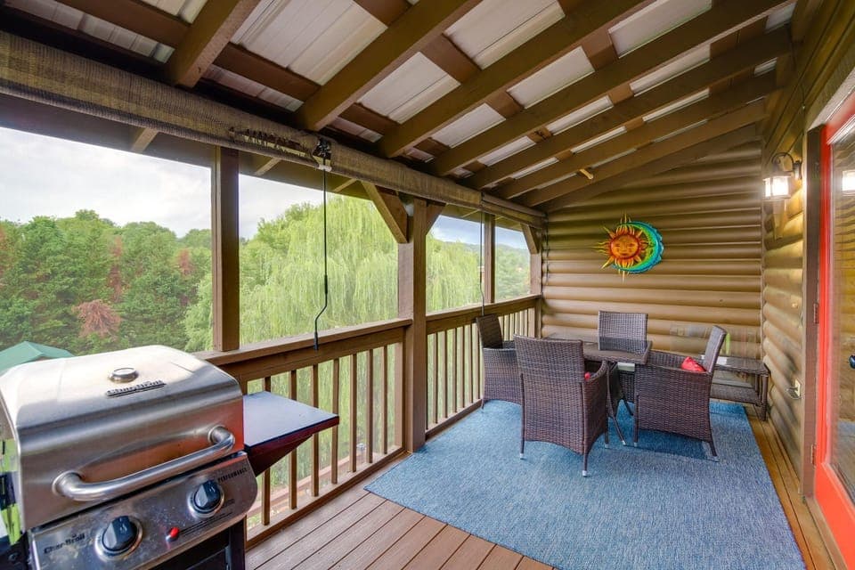 Views, Fire Pit + Game Room: Smoky Mountain Cabin Cabin in Sevier County