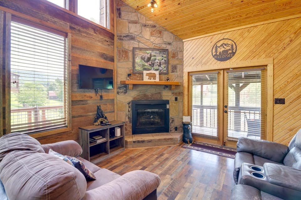 Views, Fire Pit + Game Room: Smoky Mountain Cabin Cabin in Sevier County
