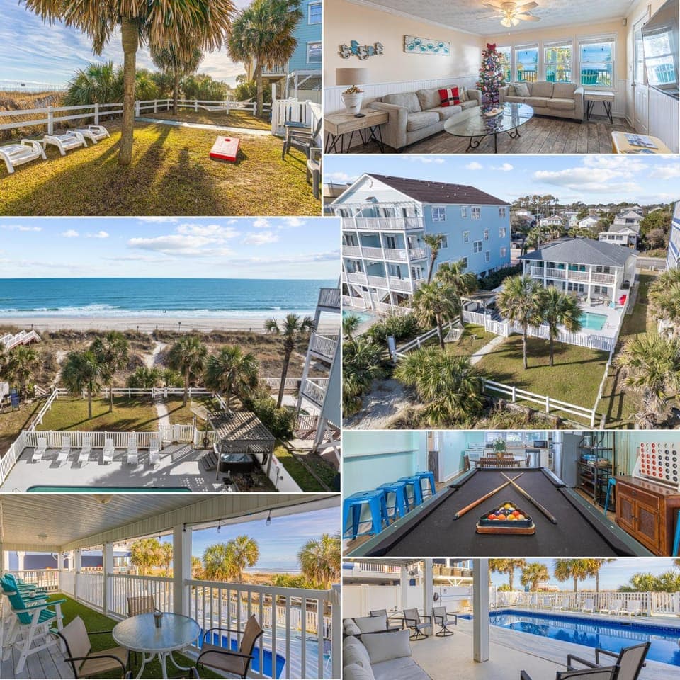 Patio, Neighbourhood, Billiard, Game Room, Garden, Hot Tub, TV and multimedia, Balcony/Terrace, Living room, Seating area, Dining area, Evening entertainment, Pool view, Sea view, Swimming pool