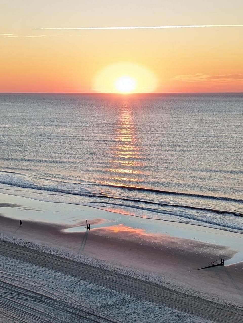 Natural landscape, Beach, Sea view, Sunrise