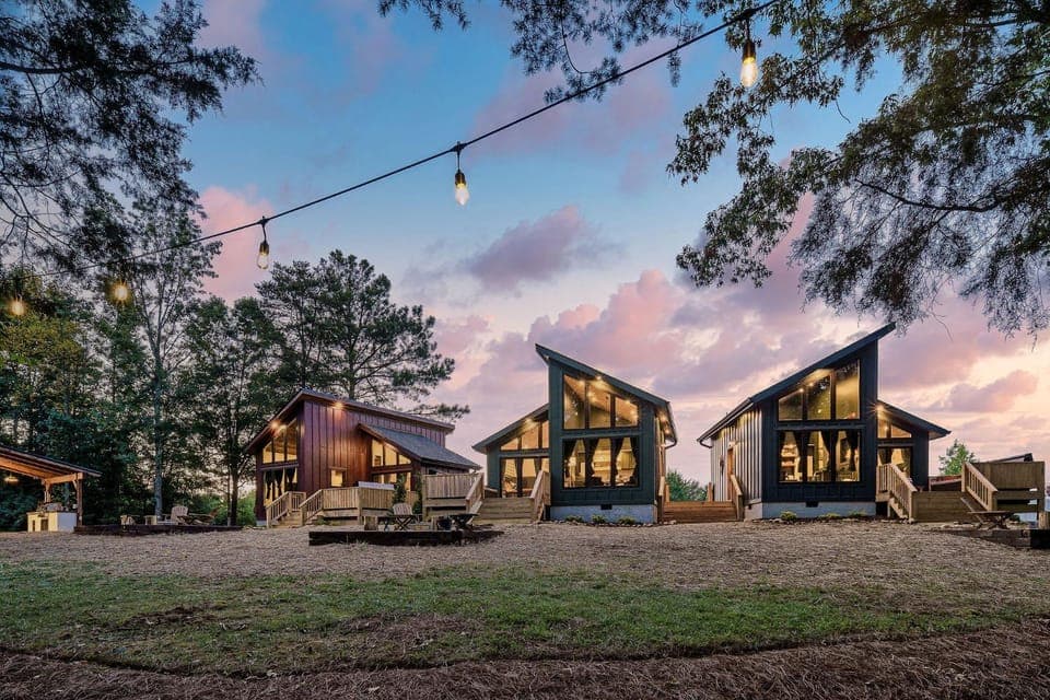 Property building, Natural landscape, Sunset