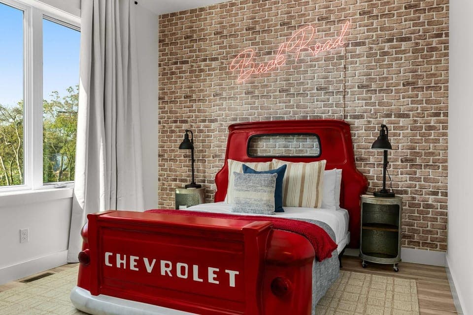 The Americana Abode Rooftop Hot Tub Game Room House in East Nashville