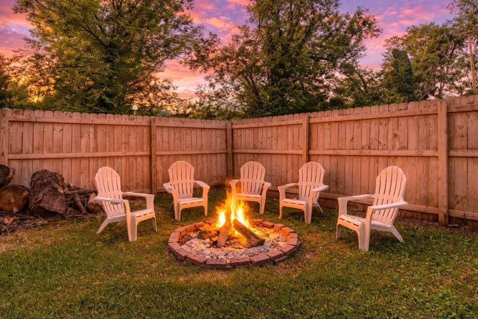 Night, Garden, Garden view