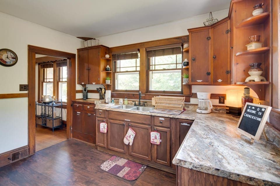 Hike + Explore: Mountain-View Escape in Candler House in Upper Hominy