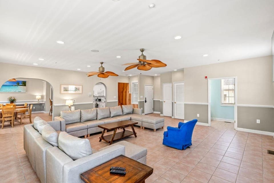 Sleeps 44! Walk to Beach • Private Pool • BBQ House in North Myrtle Beach
