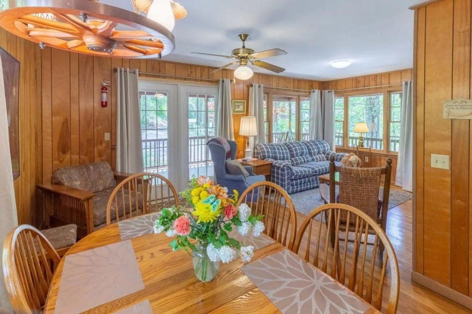Grinder Switch, view, fire pit House in Swain County