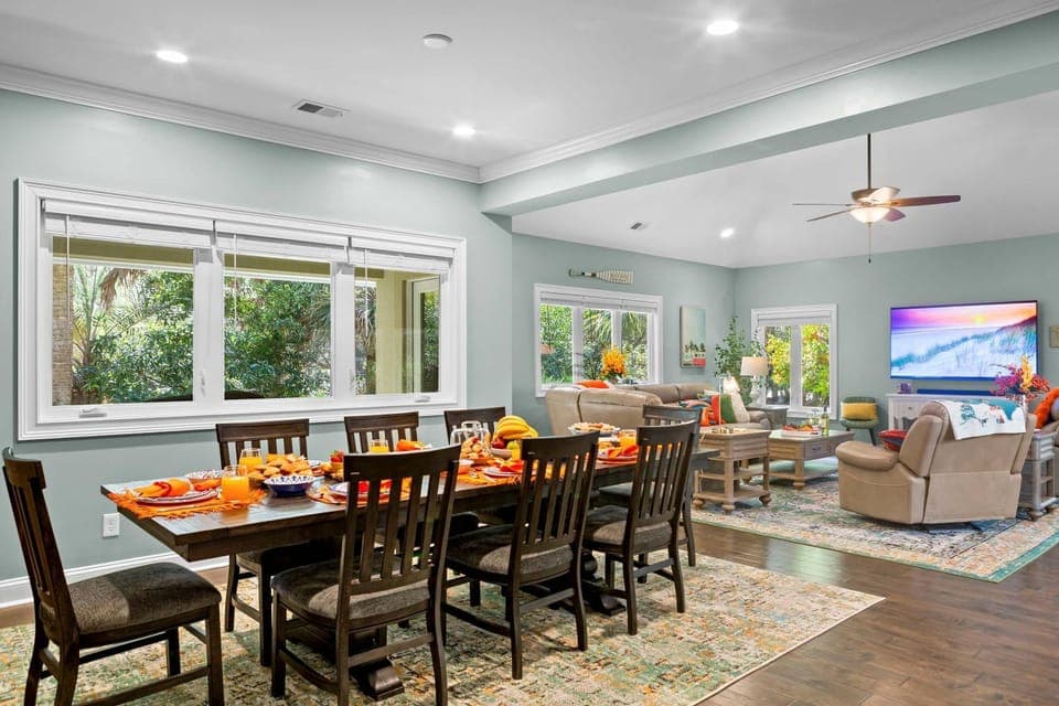 5BR Family Steps to Beach w Private Pool Spa & Game Room House in South Forest Beach
