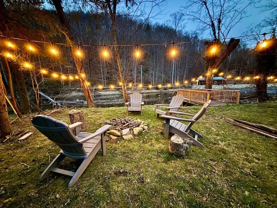 Night, Natural landscape, Evening entertainment, Garden view