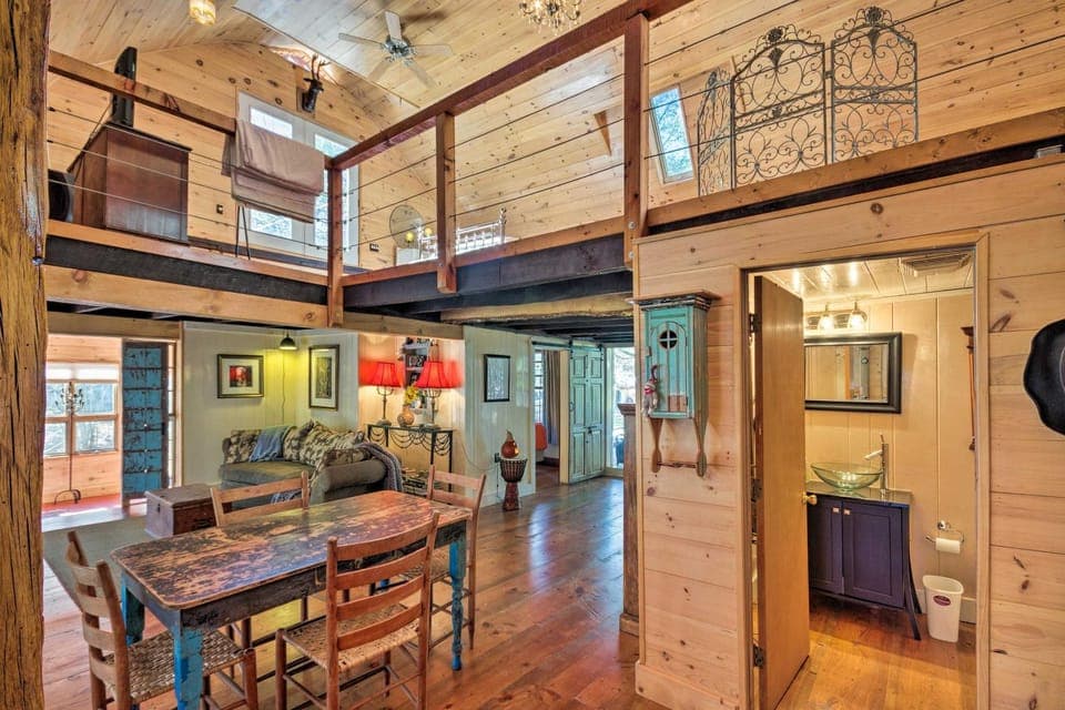 Cullowhee Getaway w/ Fireplace on Private Meadow House in Lake Glenville