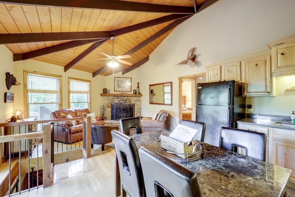 2 Mi to Skiing! Wooded Beech Mtn Retreat w/ Decks House in Beech Mountain