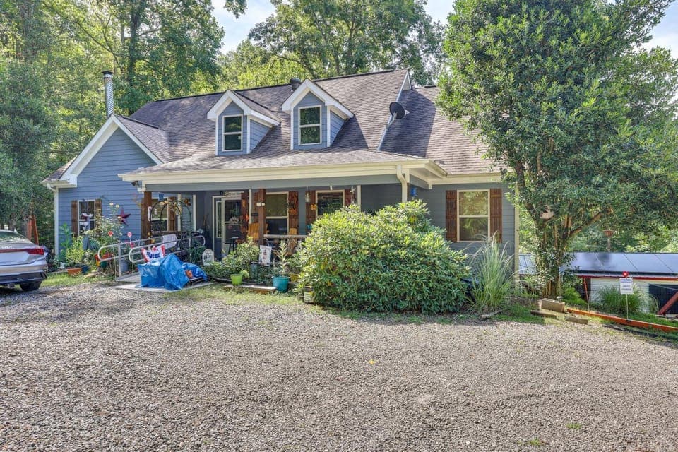 Georgia Home w/ 2 Fire Pits & Creek Access! Apartment in Union County