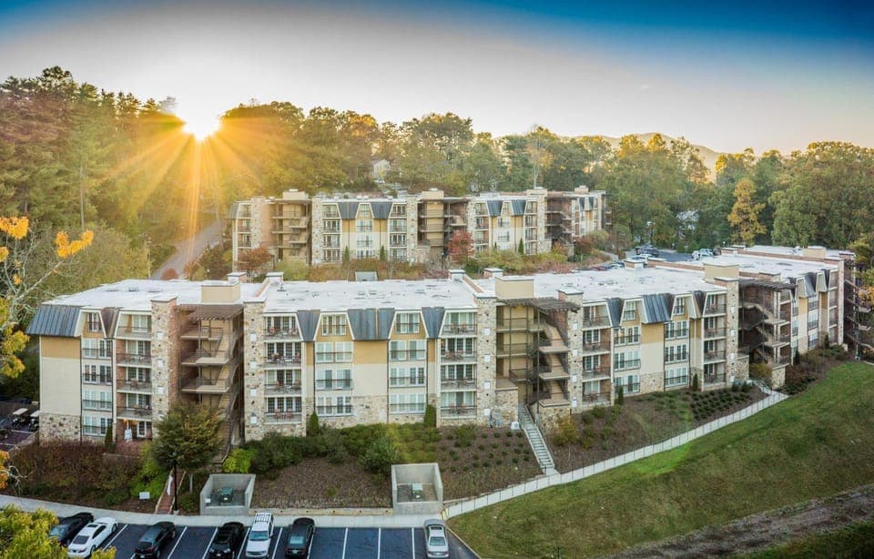 Property building, Sunset