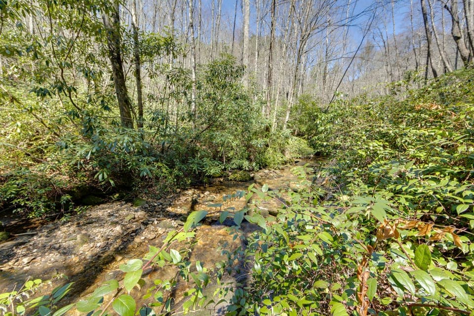 5 Mi to 9-Hole Golf! Creekside Sapphire Escape House in Tennessee