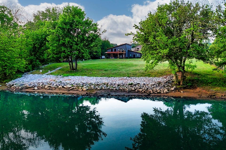 Smoky Mountain Riverfront Barndominium House in Sevierville
