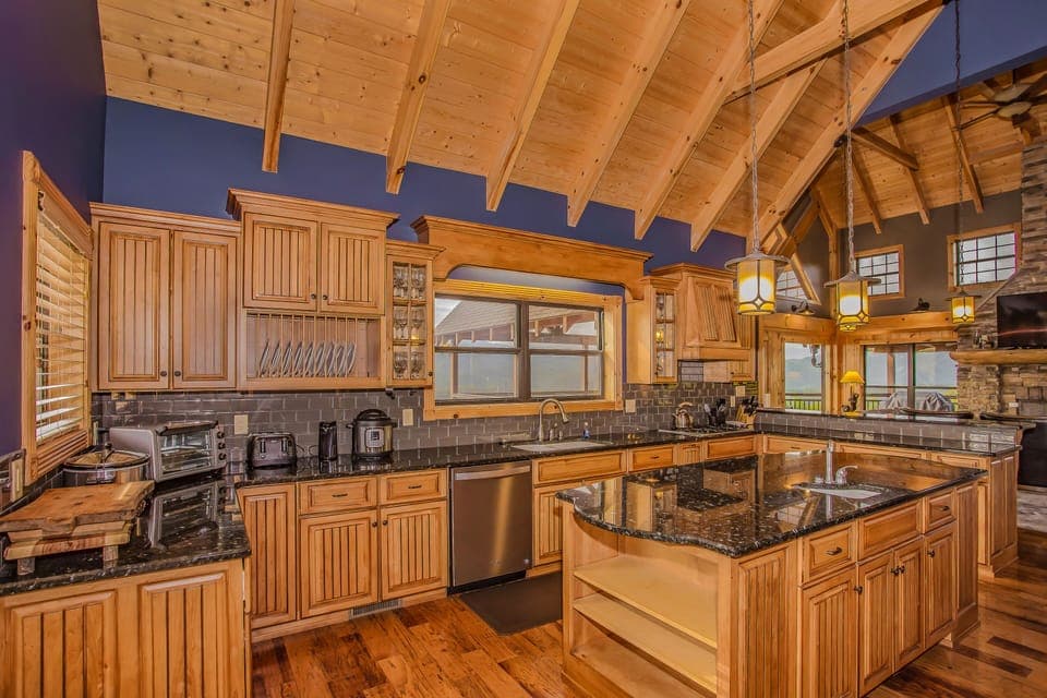 Fully stocked kitchen