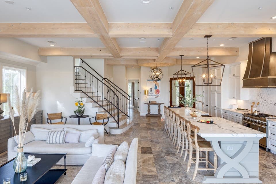 Open floor plan.