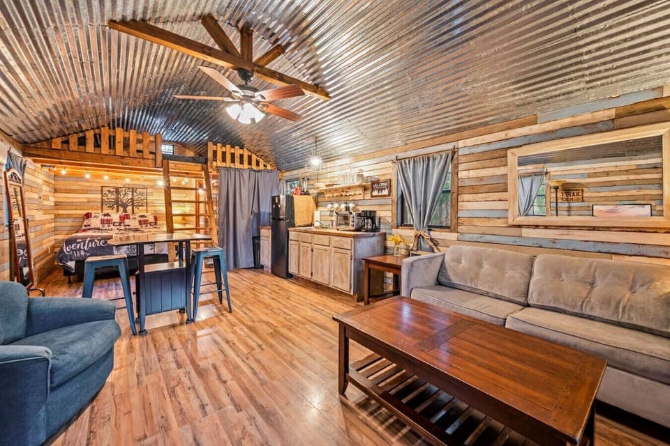 Open floorplan is ideal for groups of all types.
