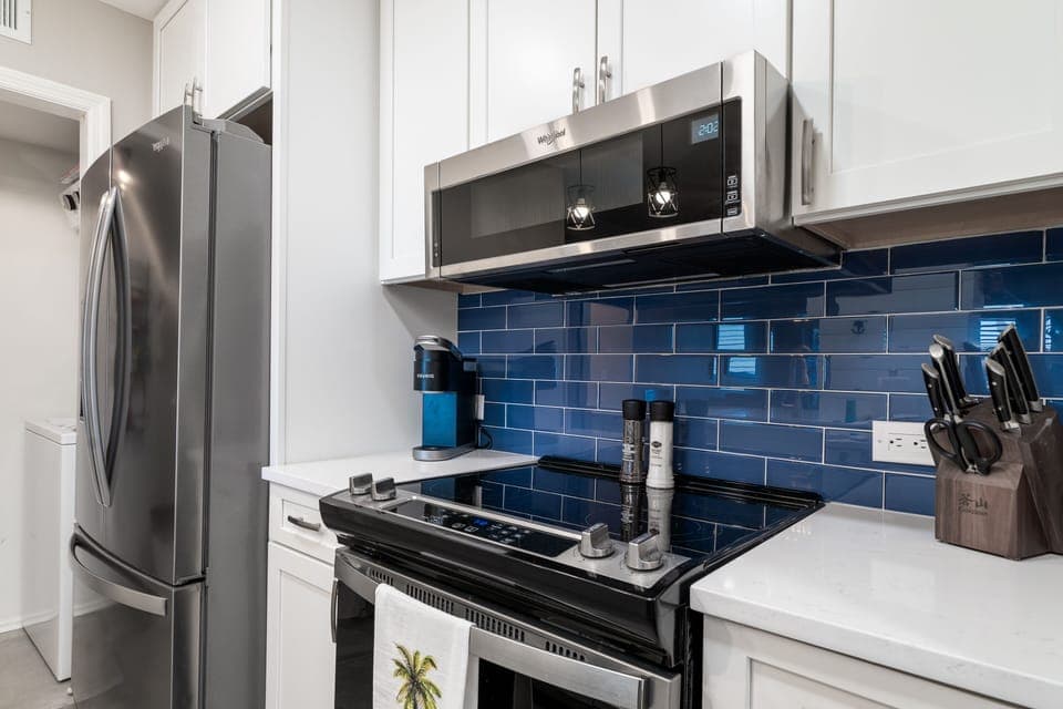 Tiled backsplash