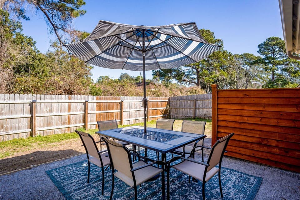 6 foot fence, privacy and yard currently in progress with landscaping and grass 