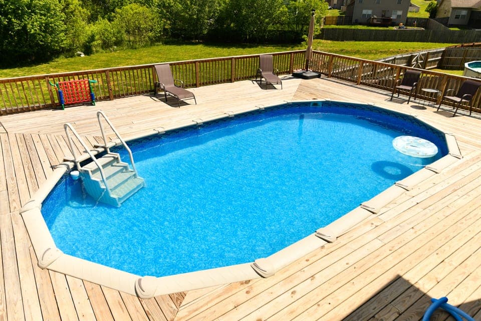 Pool toys provided