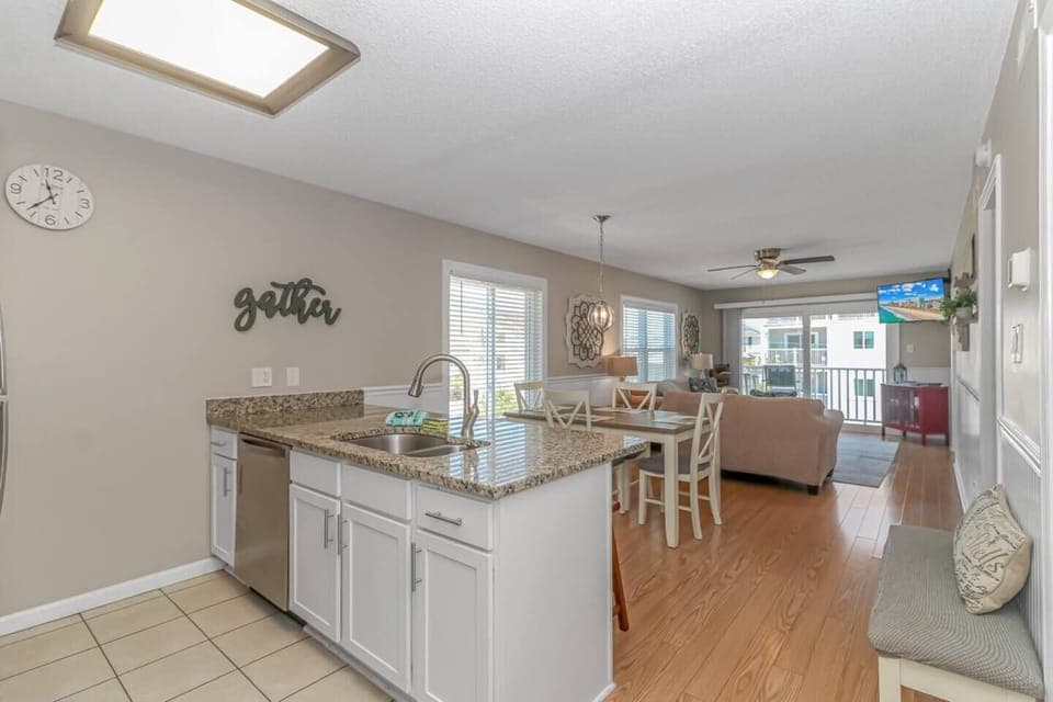 Unit 205 Kitchen to Living room