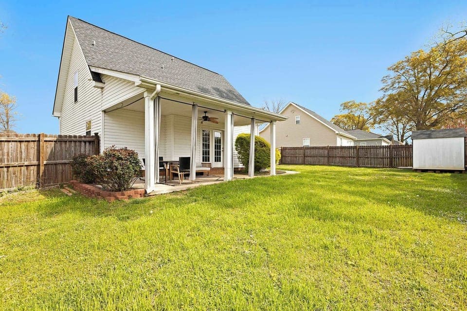 Fenced in Backyard