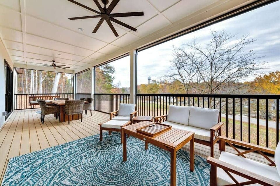 Back Porch Facing the lake