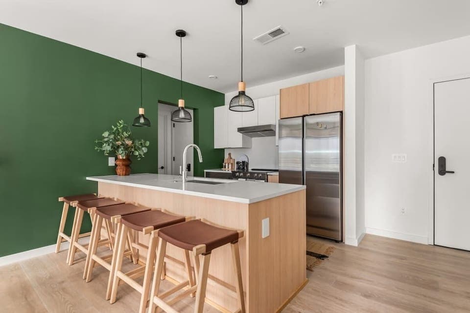 Open Kitchen stocked with basic cooking essentials