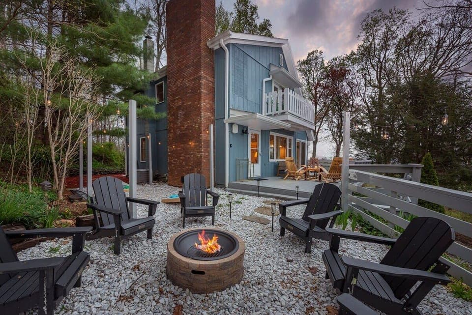 Cozy up by the fire! 