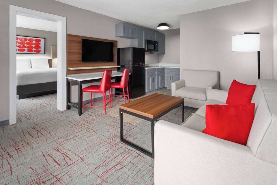 Suite, 2 Queen Beds (Haven, Oversized) | Blackout drapes, iron/ironing board, WiFi