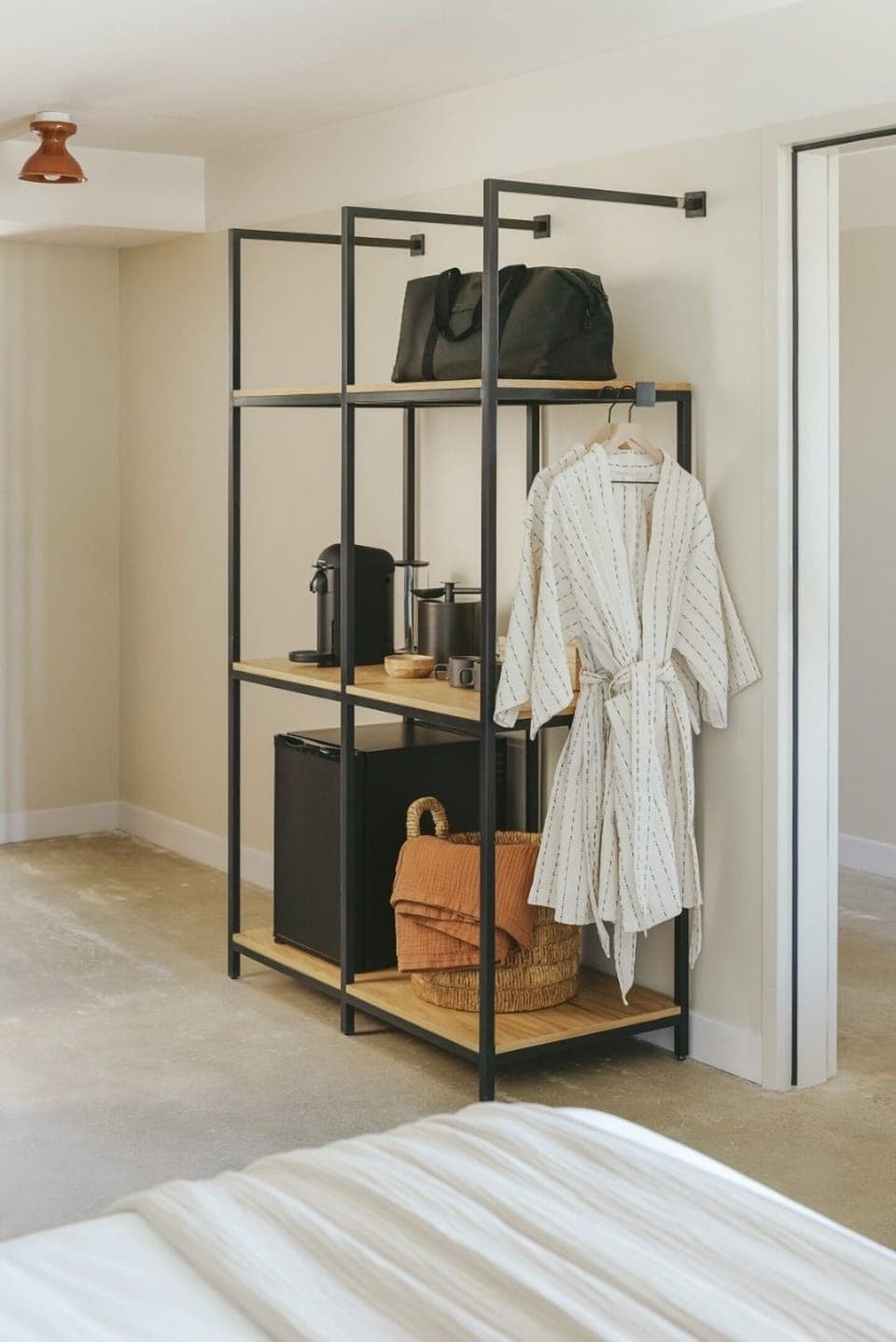 Settle in quickly with open storage and easy unpacking.