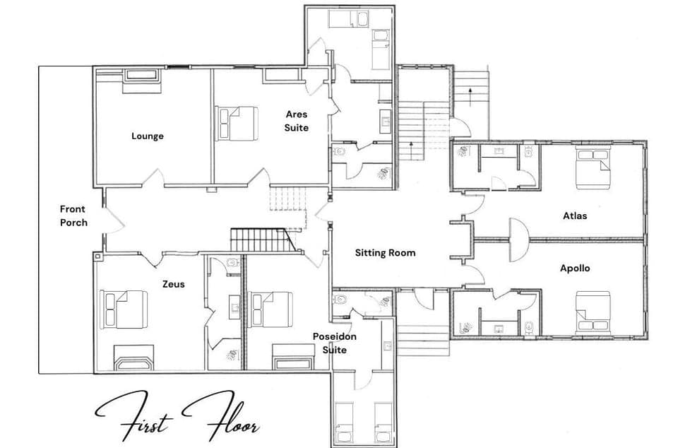 First floor of The Athenian