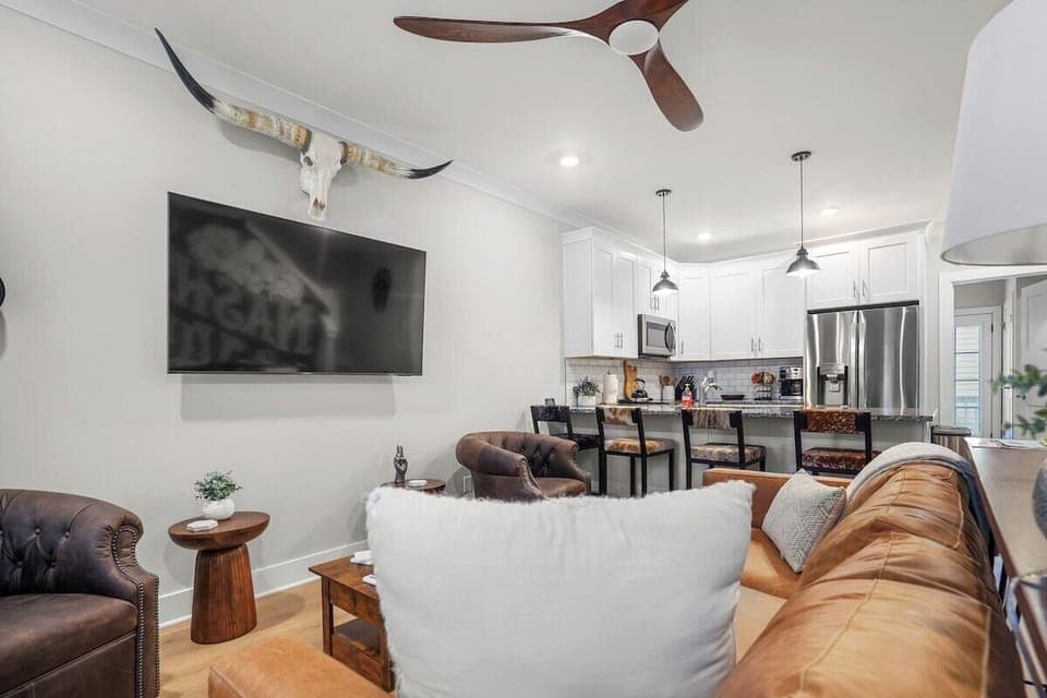 Living room with ample furnishings