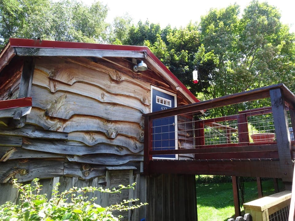 Deck in summer
