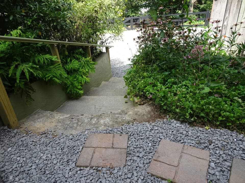 Stairs in summer