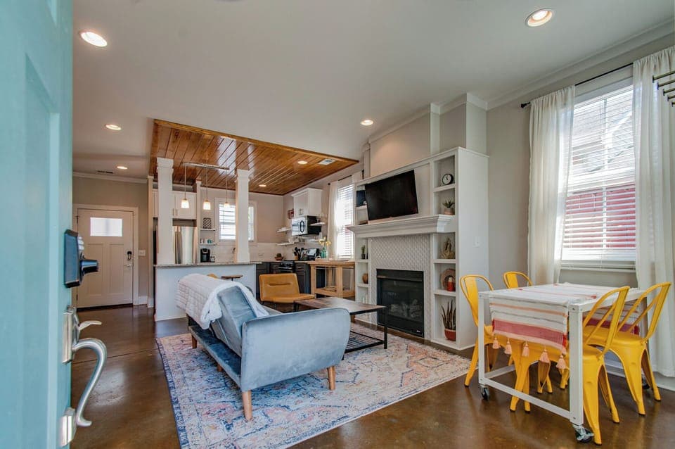Living room with futon