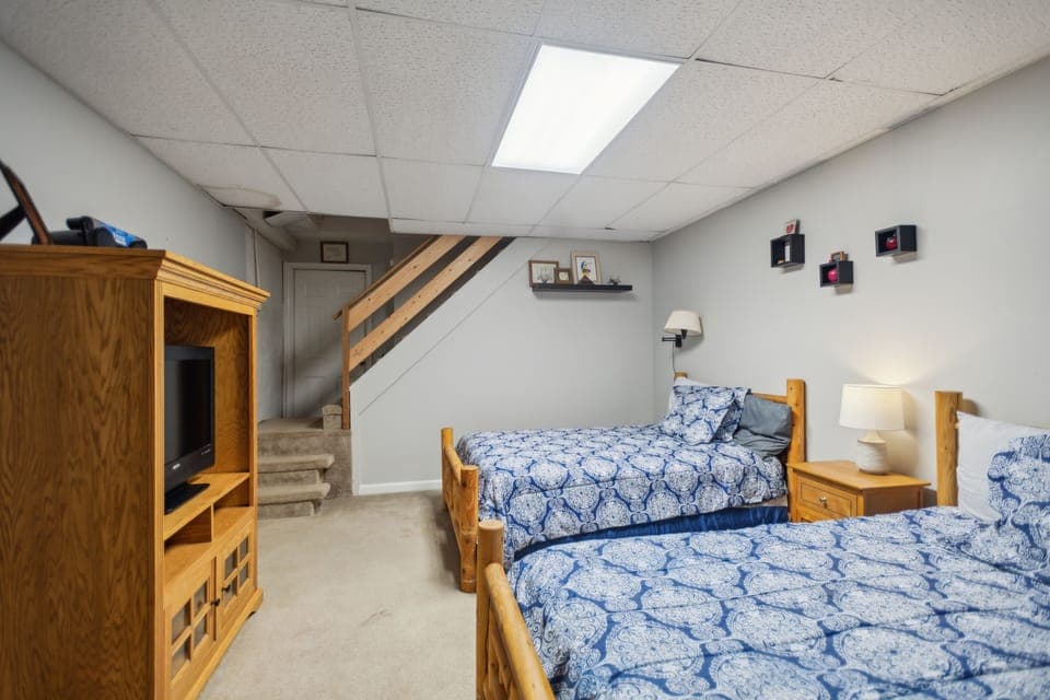 Lamp, Bed, Bedroom, Furniture, Indoors