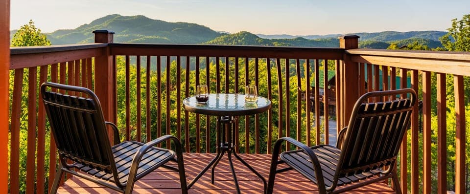 Enjoy the breathtaking views with a cup of coffee or glass of wine.