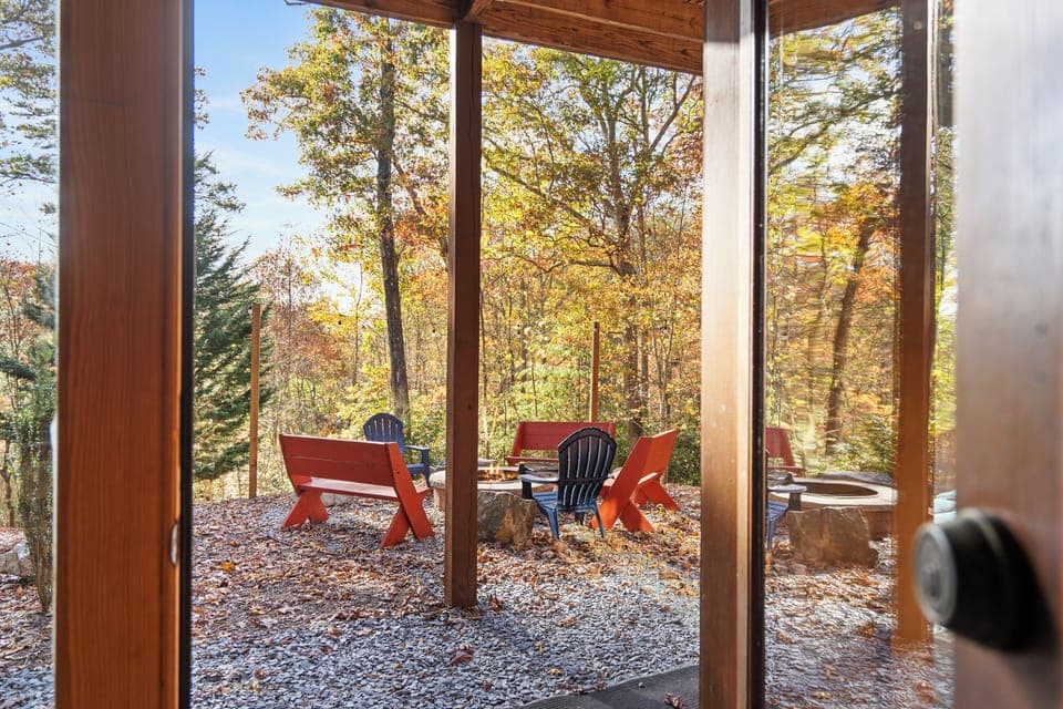 Step outside to a cozy firepit and take in the beauty of the great outdoors!